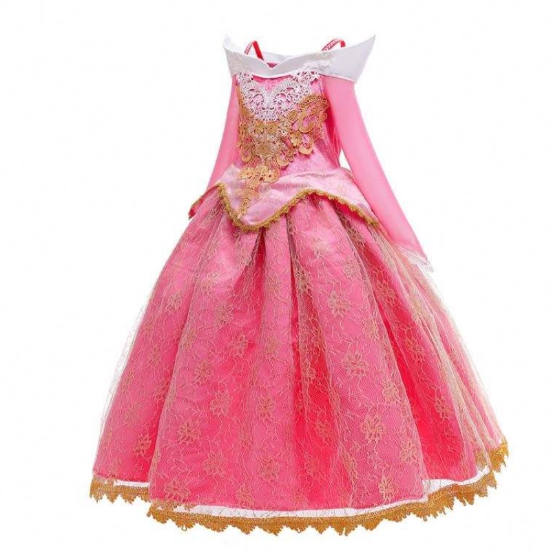 Mädchen Prinzessin Dress Up Dornröschen rosa Prinzessin Kostüm für 3-10 Jahre HCSP-001