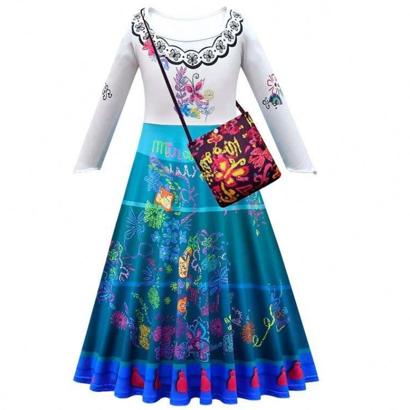 Trendprodukte 2022 90-160 cm Halloween Prinzessin Kleid Isabela Madrigal Encanto Mirabel Cosplay HCIS-012