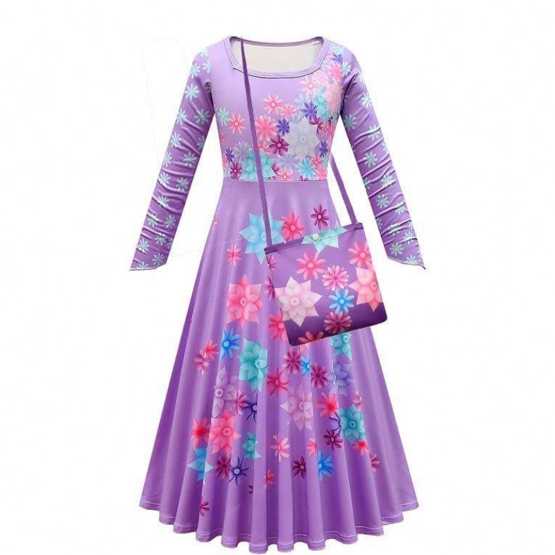 Trendprodukte 2022 90-160 cm Halloween Prinzessin Kleid Isabela Madrigal Encanto Mirabel Cosplay HCIS-012