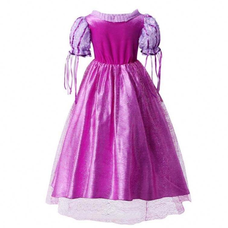 Gadgets 2022 kleine Mädchen lila Farbe Rapunzel Prinzessin Kleid mit Accessoires HCRS-006