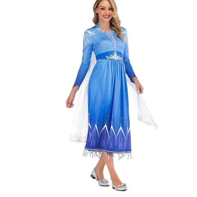 Neue Produktideen 2022 ELSA ACT 2 Halloween Cosplay Elsa Adult Kostüm für Frauen SZAC-005
