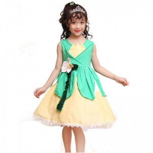 Kinder Halloween Kostüm Tiana Kostüm Prinzessin und das Froschkostüm für Mädchen HCTB-007