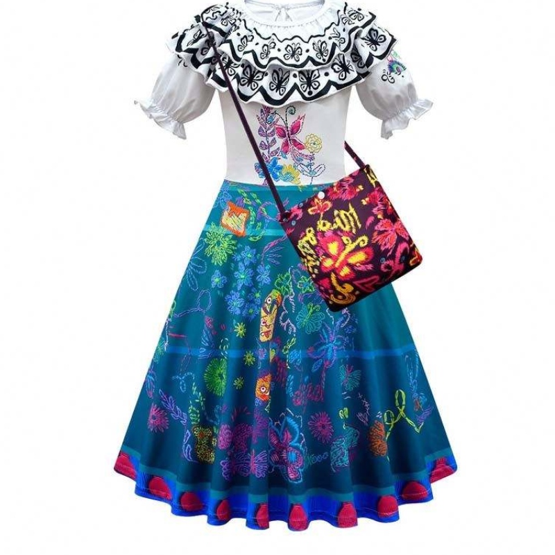 Halloween Cosplay-Outfit Frauen Erwachsene Prinzessin Kleider Mirabel Isabella Encanto Erwachsener Kostüm HCIS-017