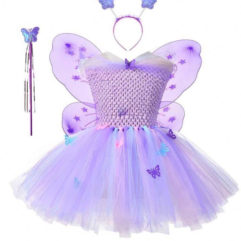 Weihnachten Kinder Geburtstagsfeier Mädchen Gradient Mesh Tutu Butterfly Fairy Kostüm Kinder HCMU-013