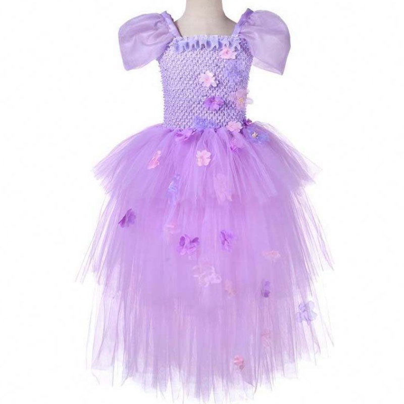 Baby Girls 1-8Year handgefertigtes Häkel Tüll Mirabel Isabela Encanto Tutu Kleid HCIS-014