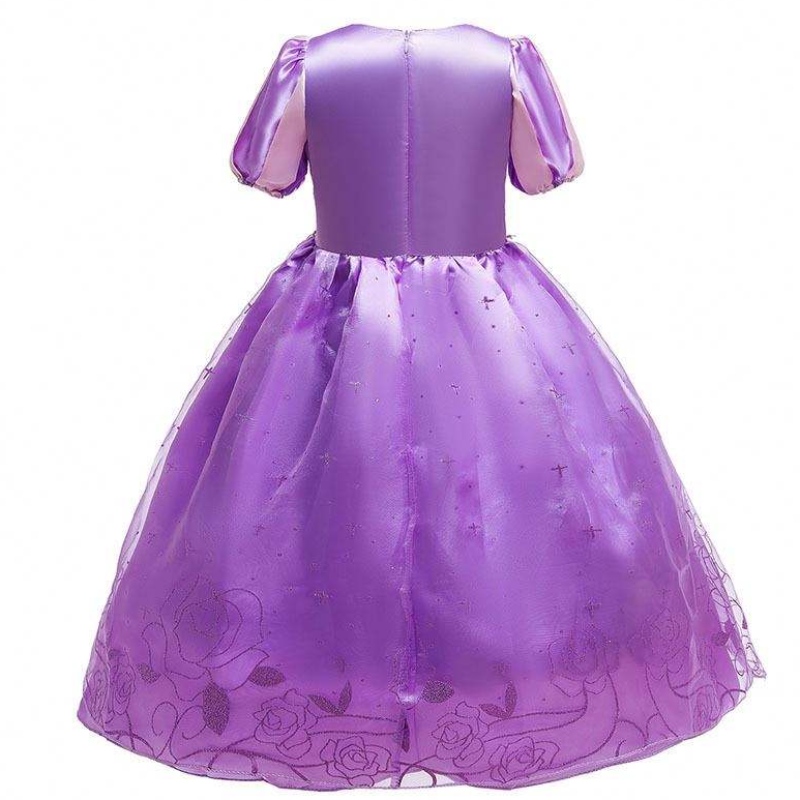 Halloween Weihnachten Carnival Kostüm Kid Prinzessin Purple Tulle Rapunzel Kleid Kinder HCRS-017