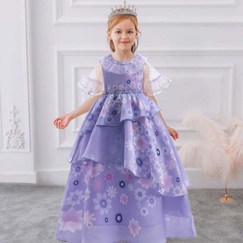 Baige Encanto Mirabel Cosplay Kostüm TV&movie kids Fancy Carnival Ostern Prinzessin Kleid MFMW002