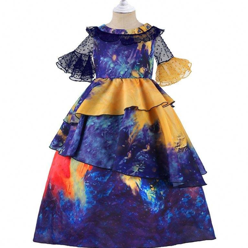 Mqat 2022 Prinzessin Encanto Mirabel Isabella Buntes Kostümkleid Party Geburtstag Cosplay Kosplay Kosplay Kleid