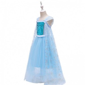 NEU Snow Queen Performance Kostüm Prinzessin Elsa Blue Kleid Halloween Kostüm BX1705