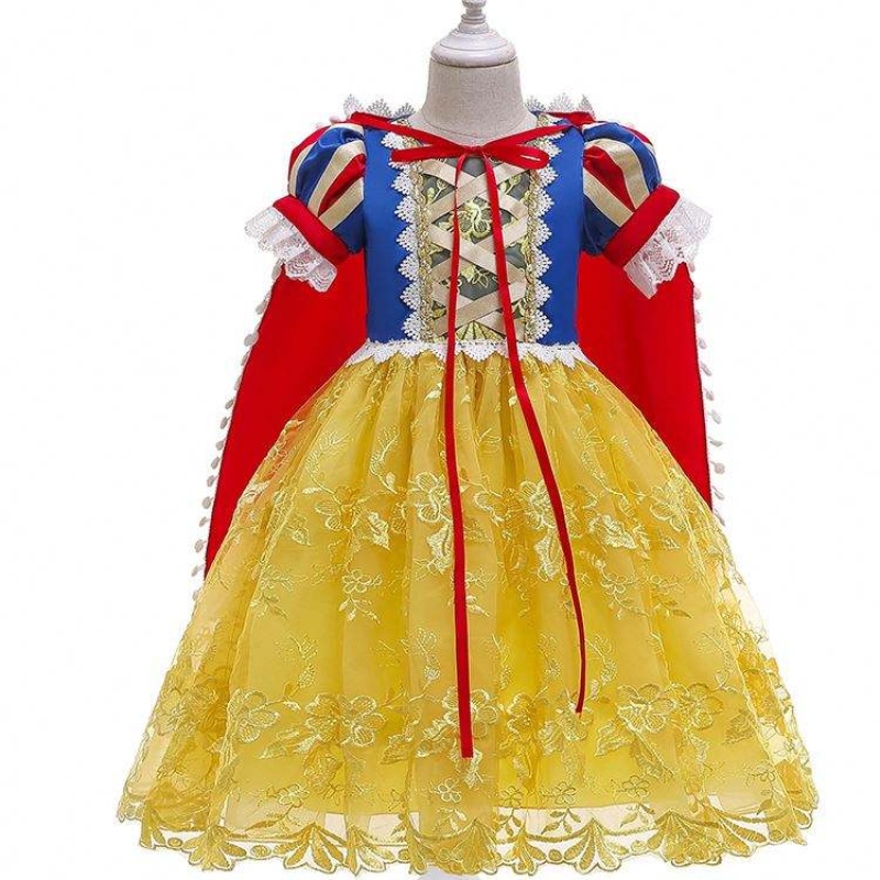 2021 Fancy Girl Prinzessin Kleid Halloween und Weihnachtsschnee -White Cosplay -Kostüm BX0622