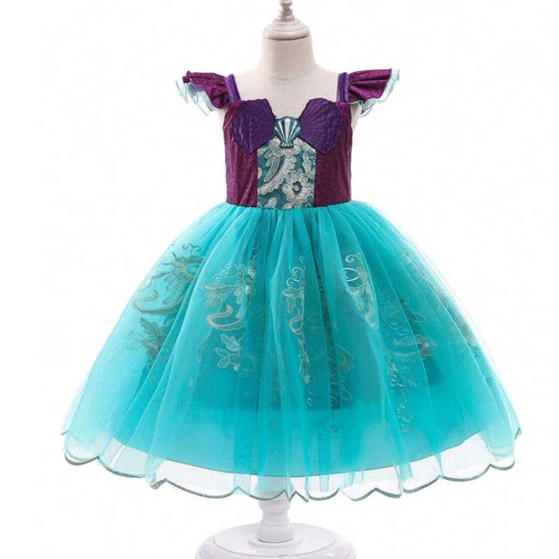 Baige Girls Mermaid Ariel Prinzessin Kleid Cosplay Kostüme für Baby Girl Meerjungfrau Kleid Kinder Halloween Kleidung