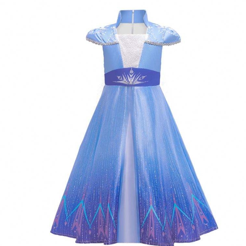 New Elsa Frocks Mode Kurzärmeles Mantel Halloween Fairy Princess Child Cosplay Kostüm