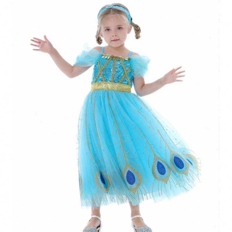 Baige NewJasmine Prinzessin Kleid Halloween Cosplay Kostüm Kinder Party Kleid BX8140