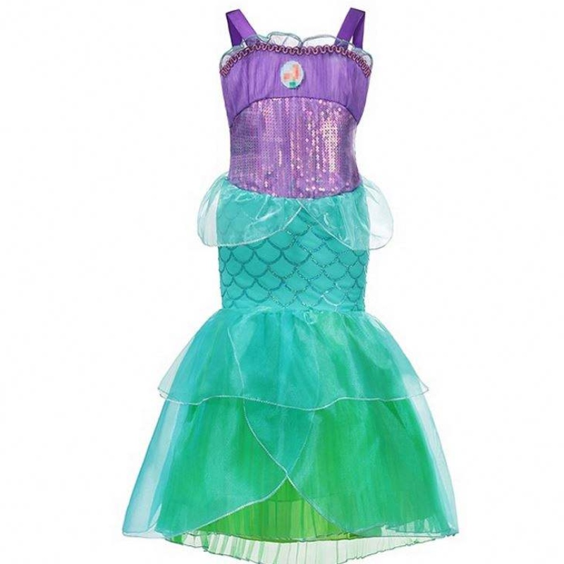 Mädchen kleine Meerjungfrau Ariel Prinzessin Kleid Cosplay Kostüme für Kinder Baby Mädchen Meerjungfrau Kleider setzt Kinder Halloween Kleidung