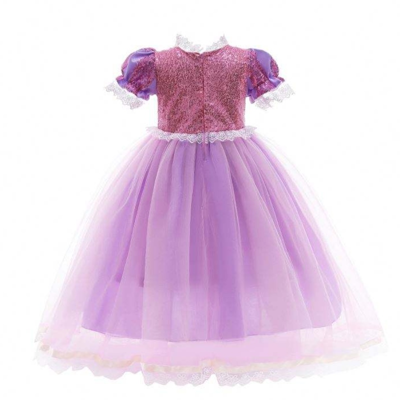 Prinzessin Kleid Schnee weißes Kleid Girl Rapunzel Kleid