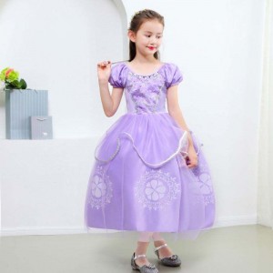 Halloween Kostüm Kinder Prinzessin Sofia Kleid Girls Prinzessin Sofia Kleider Kinder Kleid Cosplay Kostüm