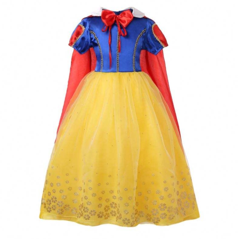 Prinzessin Kleid Kostüm Weiß Schnee Cosplay Party Kleid Mädchen Halloween Prom Kinder tragen