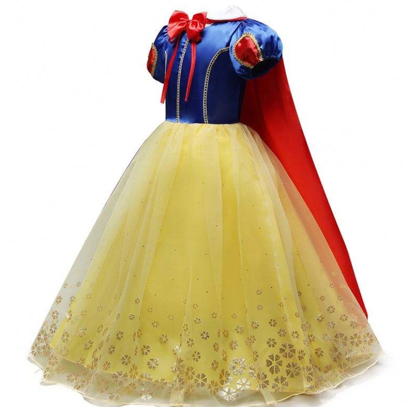 Prinzessin Kleid Kostüm Weiß Schnee Cosplay Party Kleid Mädchen Halloween Prom Kinder tragen