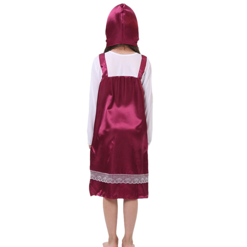 2022 Erwachsene kleine rote Reithaube Kostüm Fancy Cosplay Carnival Kostüme für Frauenkleid