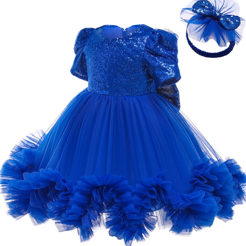 Babykleid für Mädchen 1. Jahr Geburtstagskleid Säugling Paillette Party Prinzessin Kleid Baby Karnevals Kostüm Neugeborene Kleidung