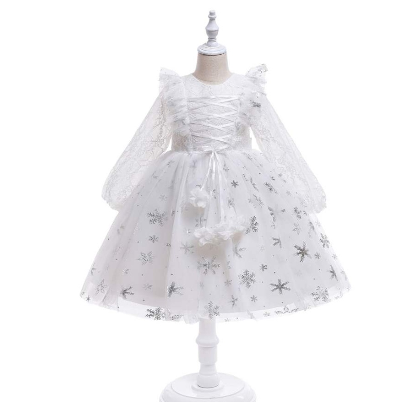 Kinderkleid für Mädchen Stickerei Prinzessin Kleid Kleid Kleid Kinder Tutu Langschlafen für Blumenmädchen Ballkleid Kleid