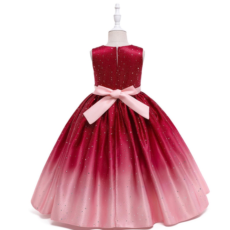 Großhandel Gradientenfarbe Kinder Kinderkostkleider für Mädchen Party Hochzeits Geburtstag Flower Girl Kleid Kleid Kleid Kleid