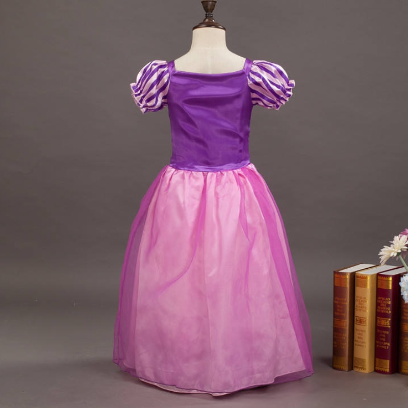 Mädchen Rapunzel Prinzessin Cosplay Kleider Party Geschenk Mesh Ballkleid Geburtstagskostüm für Geburtstag