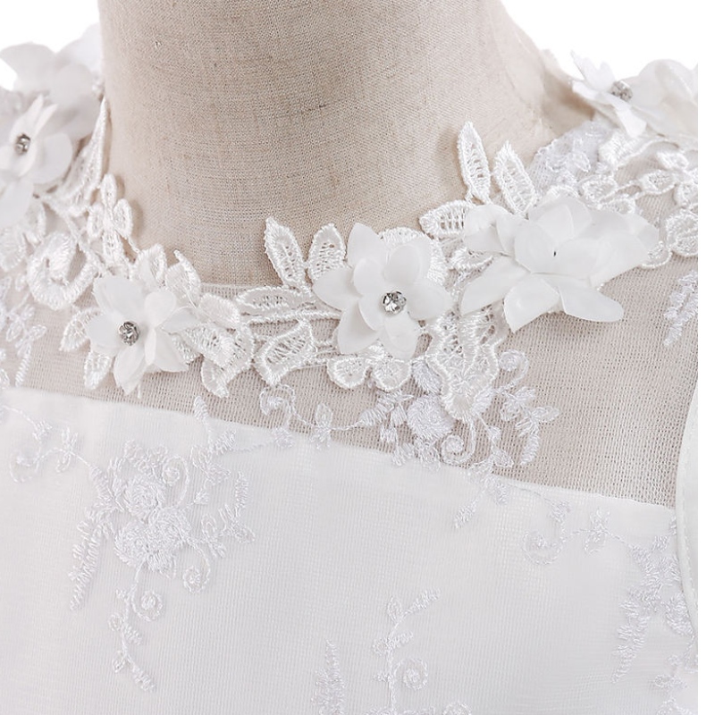 2022 Mädchen Party Kleid elegante weiße Brautjungfer Prinzessin Kinderkleider für Mädchen Kleidung Kinder Hochzeitskleid 10 12 Jahre