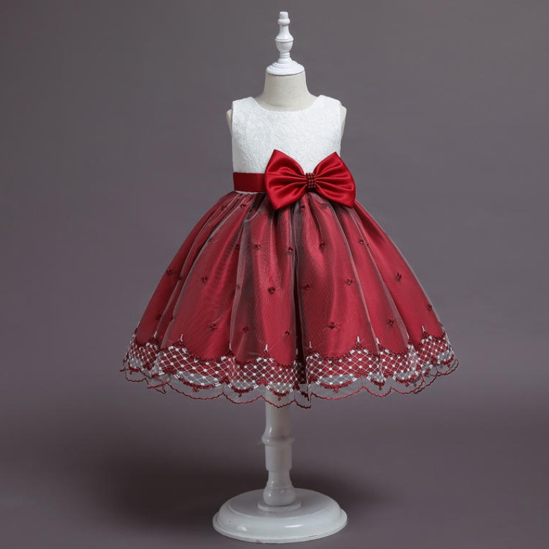 Kinder Prinzessin Kleid Blumenmädchen Kleid Geburtstag flauschiger kleines Mädchen Laufsteg Kostüm