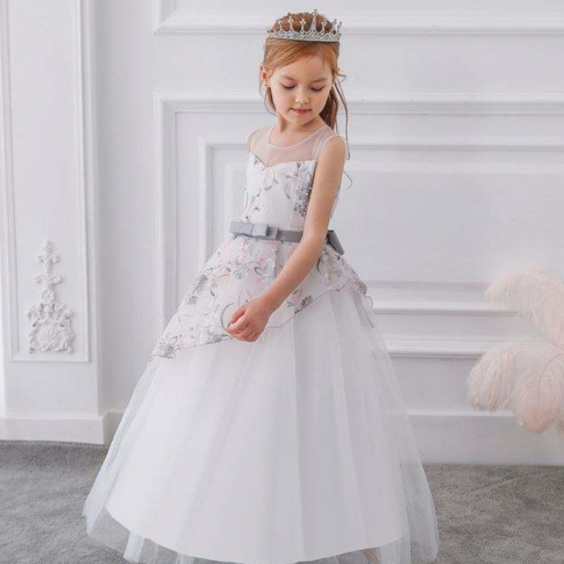 Hochwertiges langes Kleid für Geburtstag Prinzessin Ballkleid Mode Girl 's Kleid LP-250