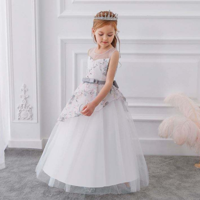 Hochwertiges langes Kleid für Geburtstag Prinzessin Ballkleid Mode Girl 's Kleid LP-250