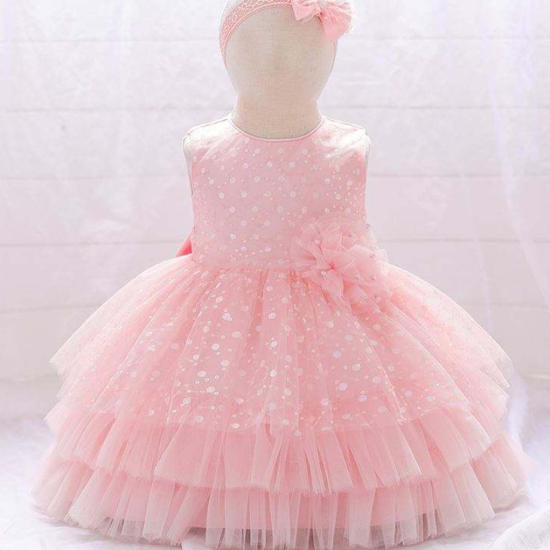 Säugling Baby Tüll ärmellose Ballkleid Girls Geburtstag Party Kleid Abend Prinzessin Kinder Tutu Schichtkleid