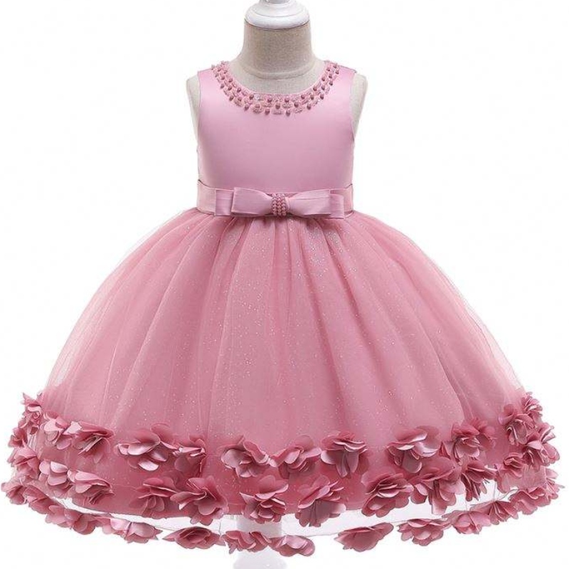 Baige Großhandel Prinzessin Blumenkleid Mädchen Geburtstagsfeier Hochzeit Kostüm ausgefallene Babykleider