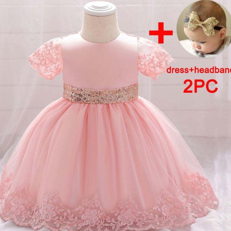 Baige Großhandel Kinder Girl Kleid Süßes Mädchen Kostüm Goldlinie Kinder Party Kleider L1926XZ