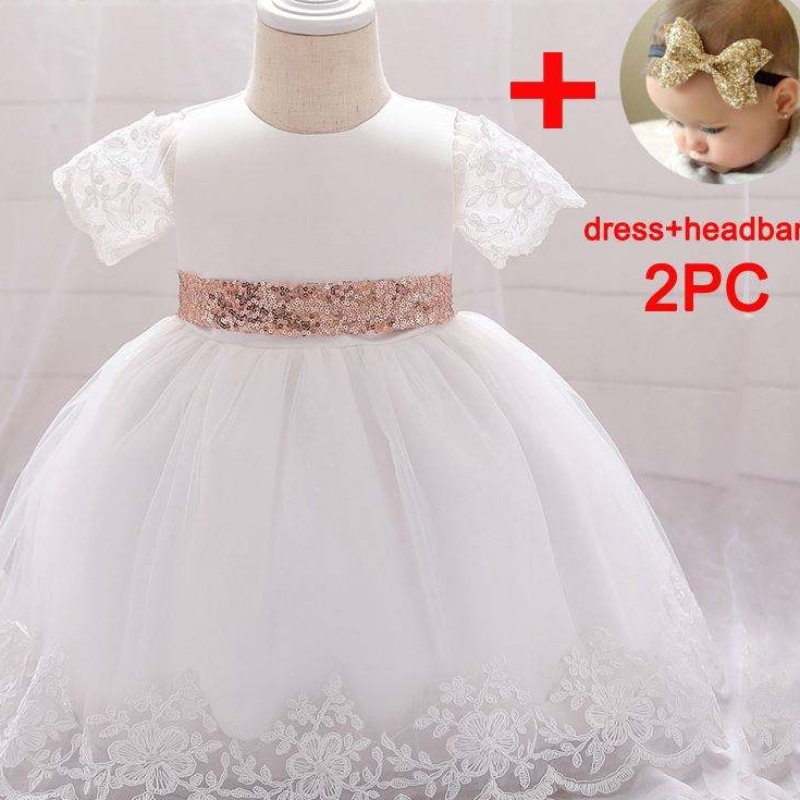 Baige Großhandel Kinder Girl Kleid Süßes Mädchen Kostüm Goldlinie Kinder Party Kleider L1926XZ