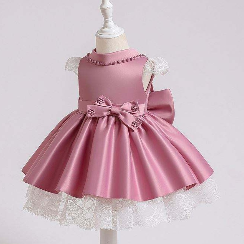 Baige Neueste Designs Baby Girl Party Kleid Blume Mädchen Pailletten Prinzessin Kleid Weihnachten Babymädchen Kleid xz003
