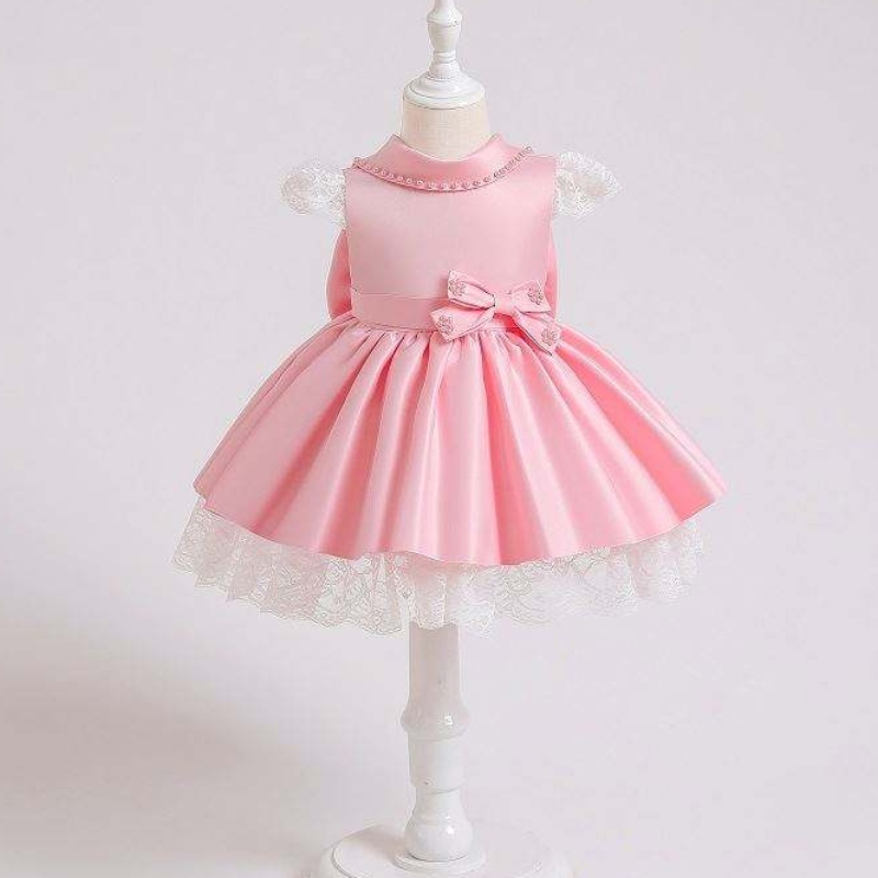 Baige Neueste Designs Baby Girl Party Kleid Blume Mädchen Pailletten Prinzessin Kleid Weihnachten Babymädchen Kleid xz003