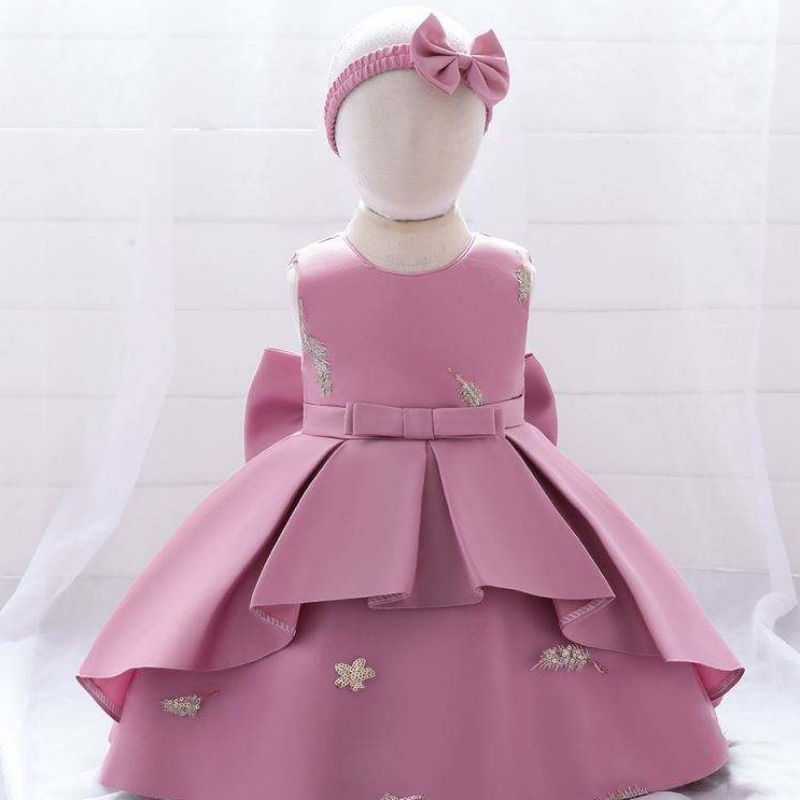 Kinder Kleidung süße ärmellose Blumenmädchen Party Kleid Blumenhochzeit Prinzessin Kleider L185