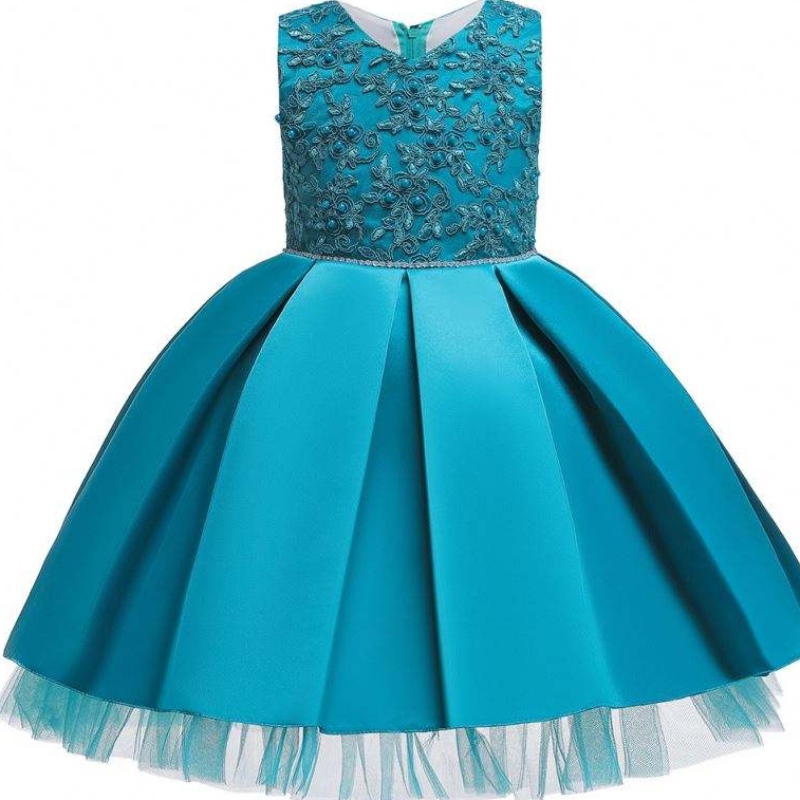 Kinder Kleidung süße ärmellose Blumenmädchen Party Kleid Blumenhochzeit Prinzessin Kleider L185