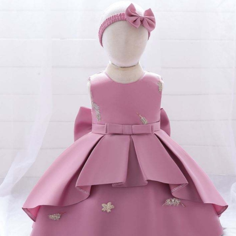 Kinder Kleidung süße ärmellose Blumenmädchen Party Kleid Blumenhochzeit Prinzessin Kleider L185