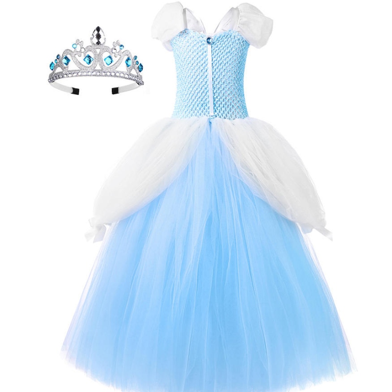 Mädchen Prinzessin Kleider Kleid mit Kostüm Rollenspiel Ballkleid Halloween Party Dress Up