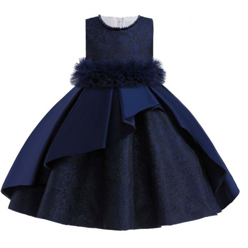 Baige hochwertige Kinder Partykleid Baby Stickrock Kinder Jäten Ballkleid Jäten