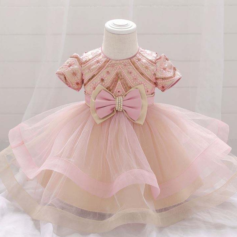 2020 Neue Babykleid Kinder Sommerpartykleidungsstücke Kinder Kleidung Little Girl Party Kleid L1930XZ