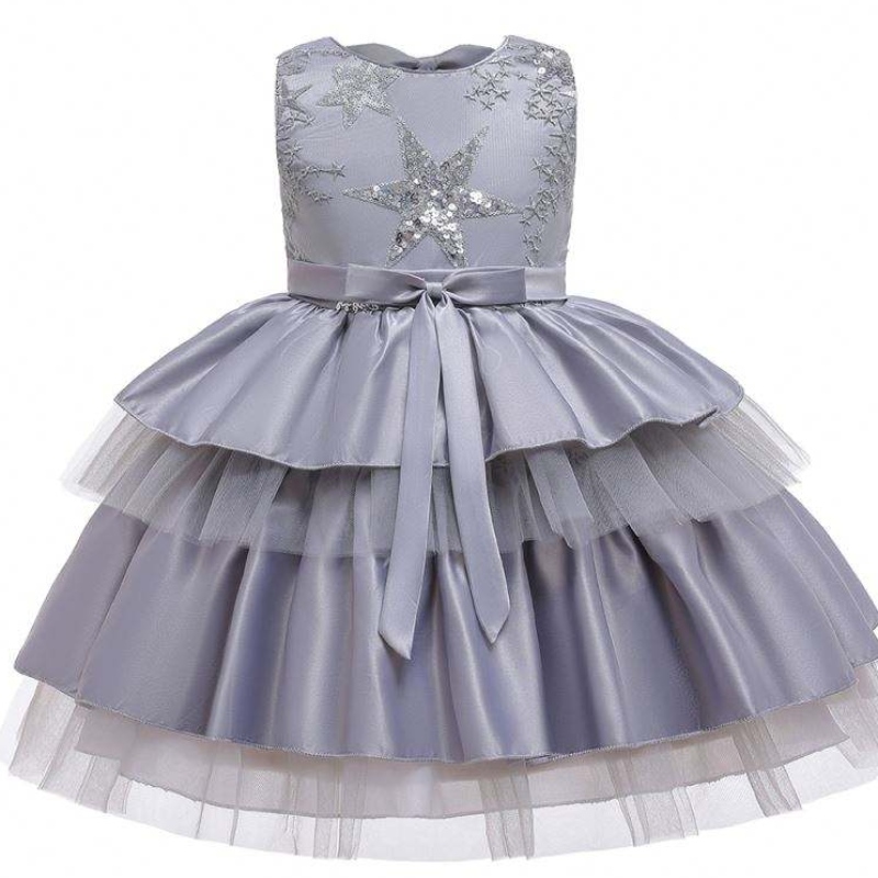 Heiße verkaufte Kinder Kleidung Baby Kleidung Blume Mädchen süße ärmellose Mädchen Party Kleid L5158