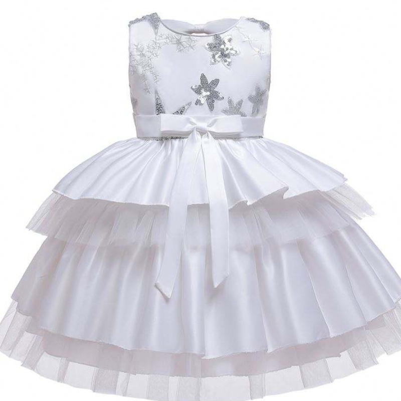 Heiße verkaufte Kinder Kleidung Baby Kleidung Blume Mädchen süße ärmellose Mädchen Party Kleid L5158