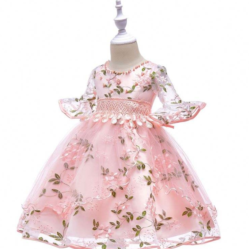 Baigeneue Model Kleider Hochzeitsmädchen Party Kleidung für Kinder Baby Girl Frock L5015