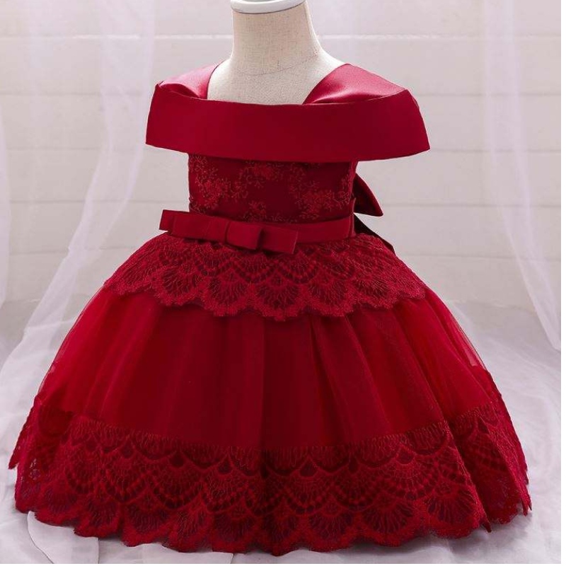 Baige Amazon Hochqualitätsbabykleider für Weihnachten Newyar Party Neugeborenes Baby Mädchen Little Kleid Ausgefallene Design