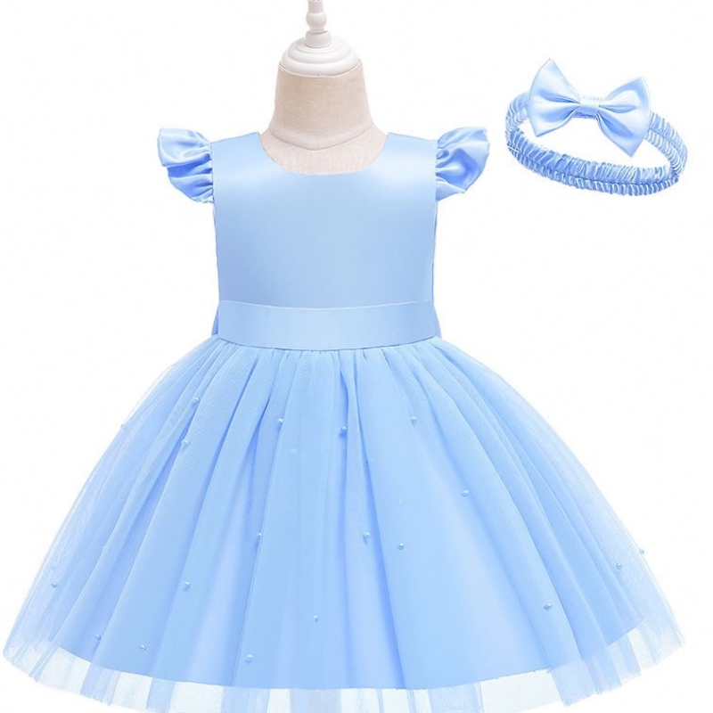 Baige New Kids Frocks Designs Boutique Kinder Kleider Geburtstag Girl Party Tragen Sie Western Kleid D0760