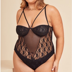 Spitze Bodysuit sexy Geschirr Teddies und Bustiers