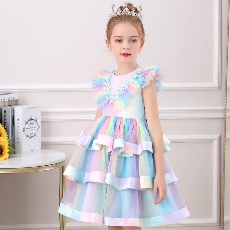 Baigeneue Model Kids Kleidung schöne Blumenmädchen Party Kleid Kinder Kleidung